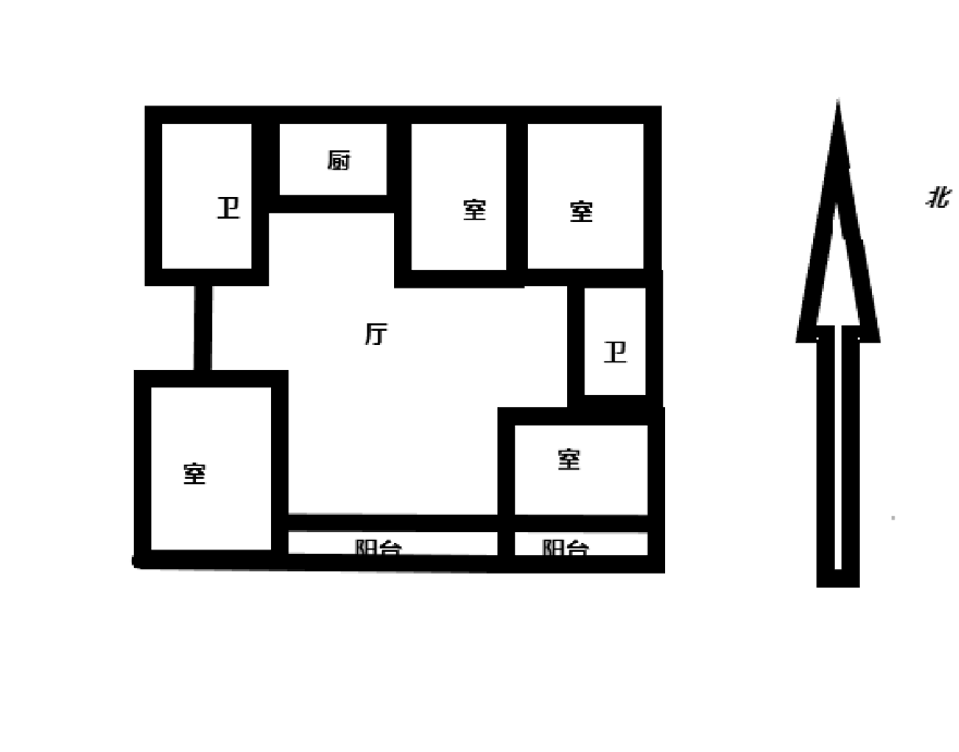 鑫乾花园 4室2厅2卫 160m&sup2;