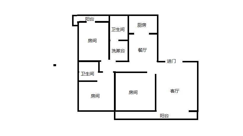 苏建名都城 3室2厅2卫 136.7m&sup2;
