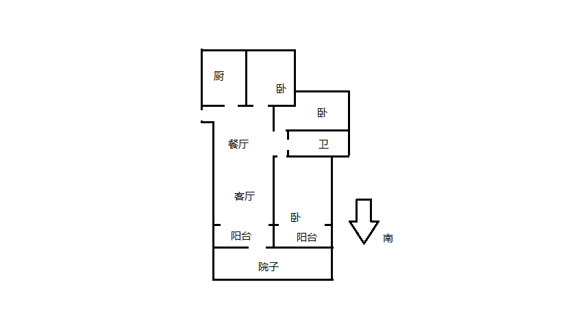 万濠星城 3室2厅1卫 116.00m&sup2;