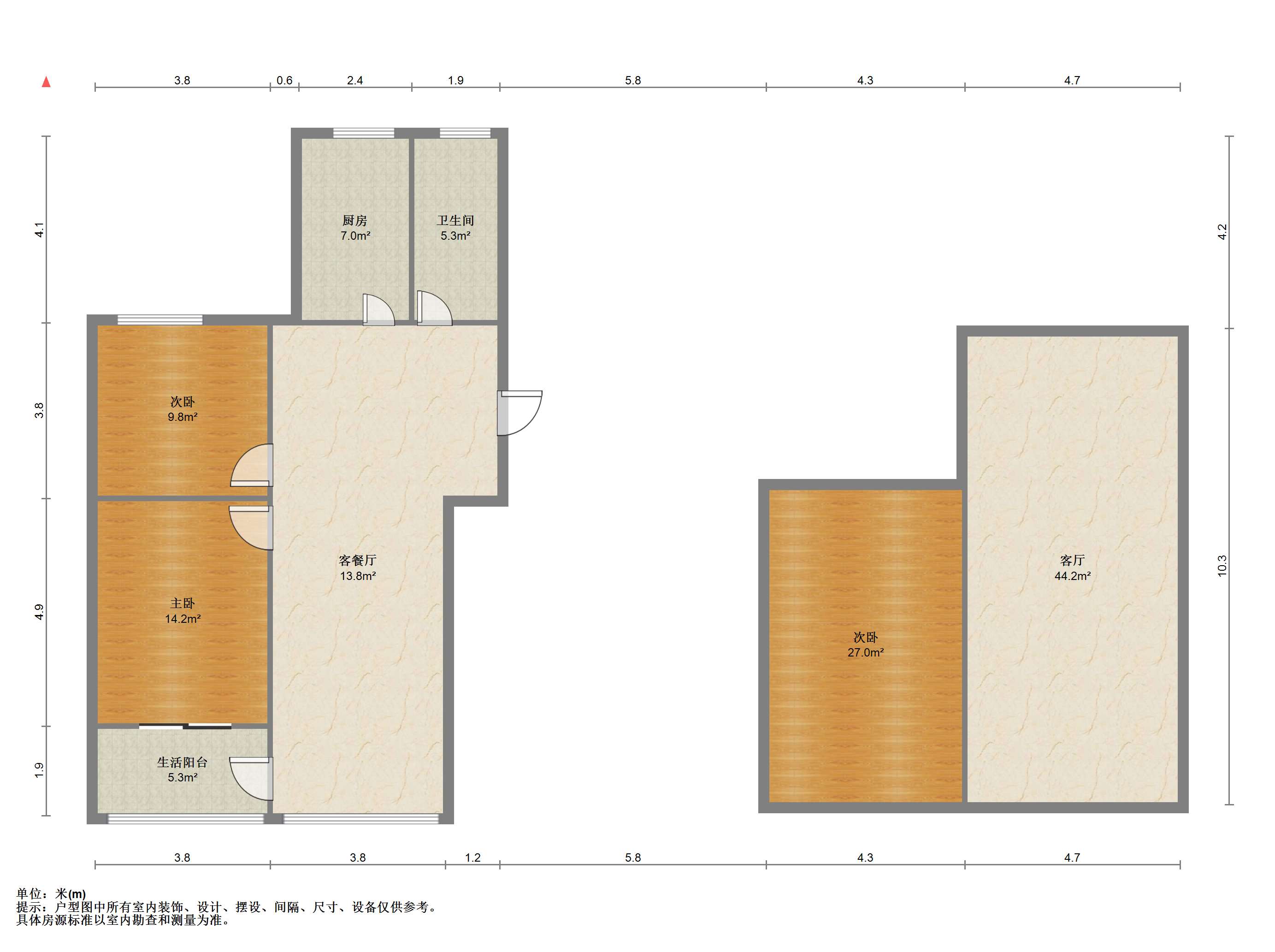 北濠桥东村 3室2厅1卫 83.55m&sup2;