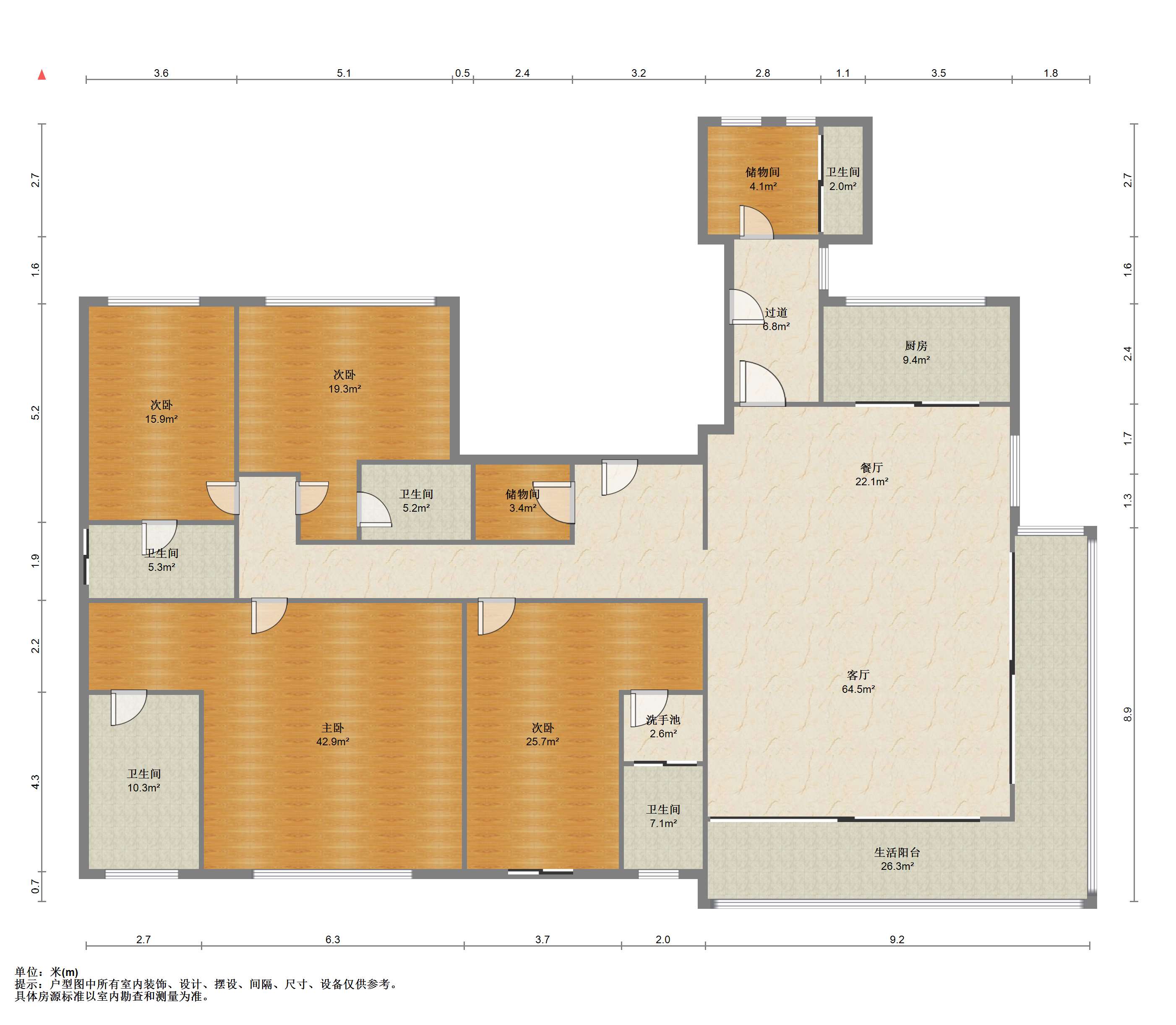 招商公园道 4室2厅5卫 335.49m&sup2;