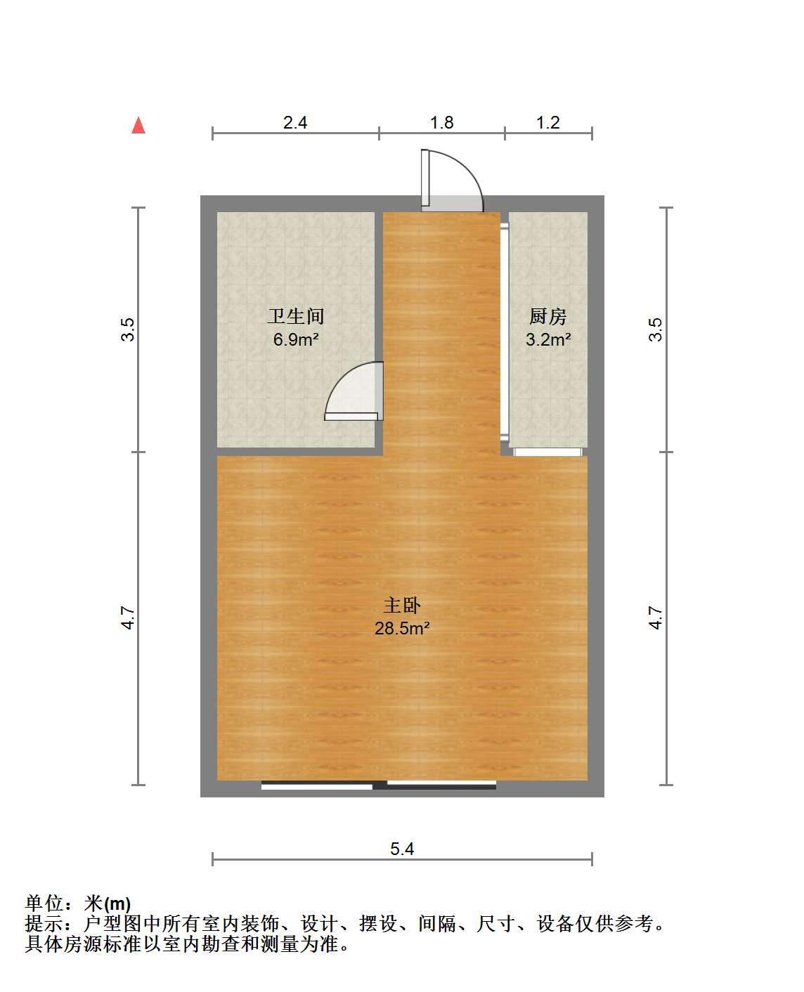 南通万达广场 1室1厅1卫 36m²