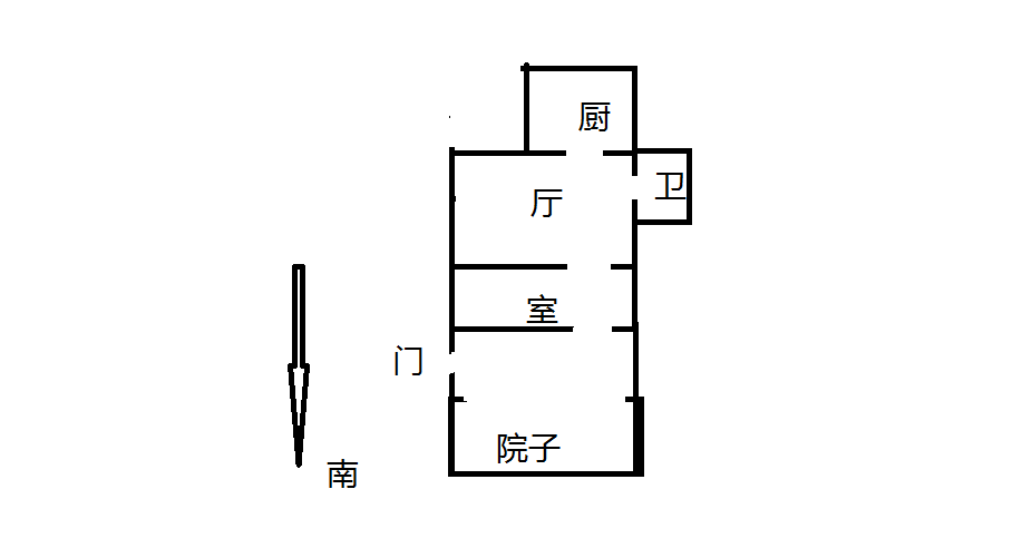 青年路新村 1室1厅1卫 40m&sup2;