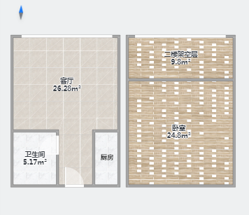 南山国际社区 1室1厅1卫 37m&sup2;