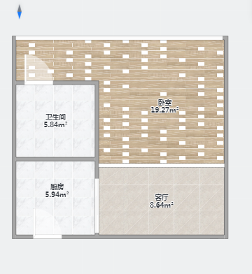 中房海梦城 1室1厅1卫 35m&sup2;