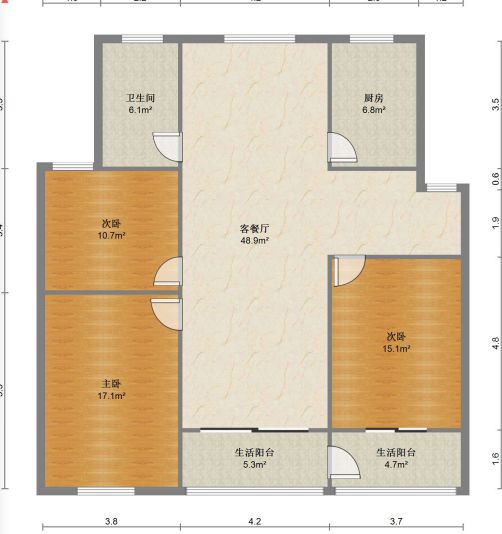 森大蒂花苑南区 3室2厅2卫 132m&sup2;