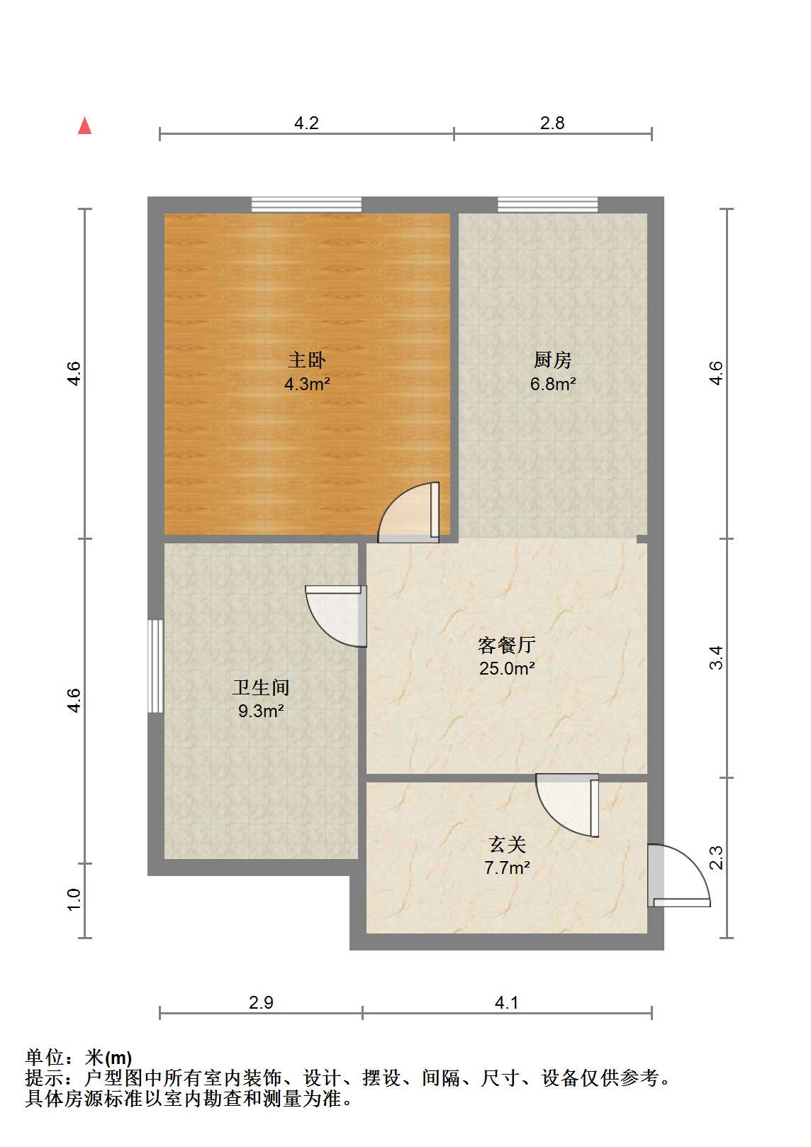 苏建阳光新城 3室2厅2卫 30.00m²