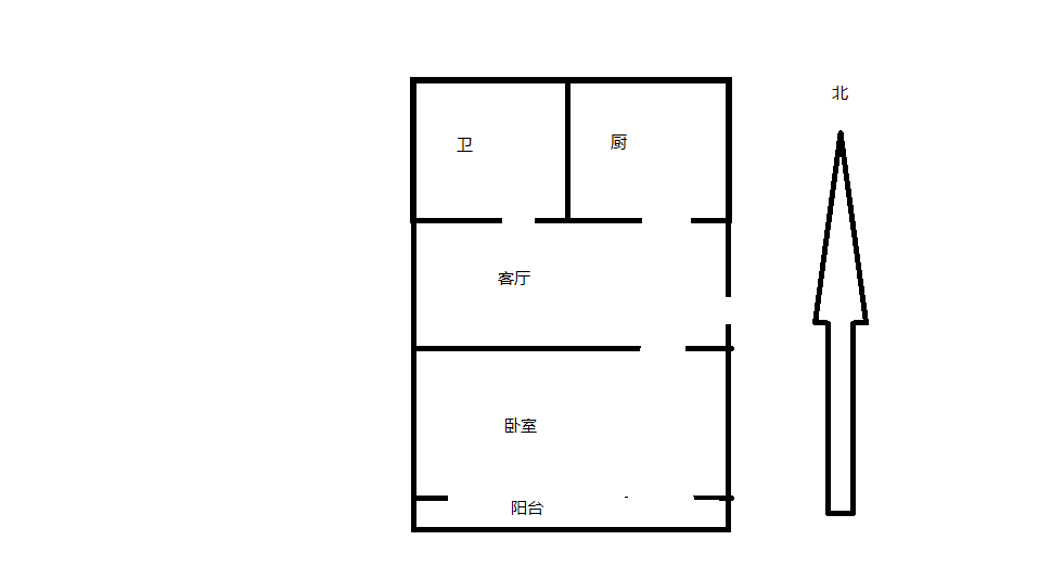 天勤家园 1室1厅1卫 54.21m²