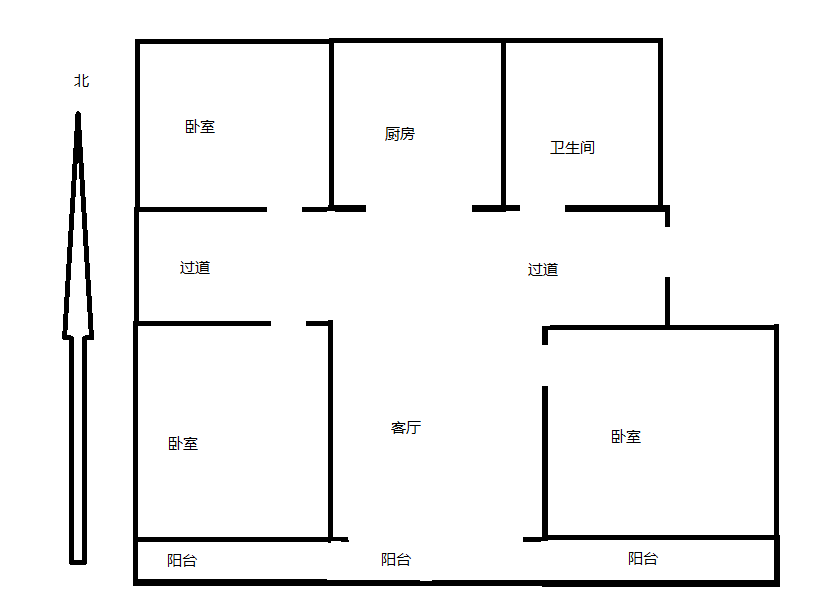 德民花苑东区 3室2厅1卫 125m&sup2;