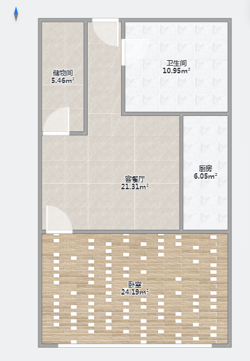 金海岸国际广场 1室1厅1卫 74m²