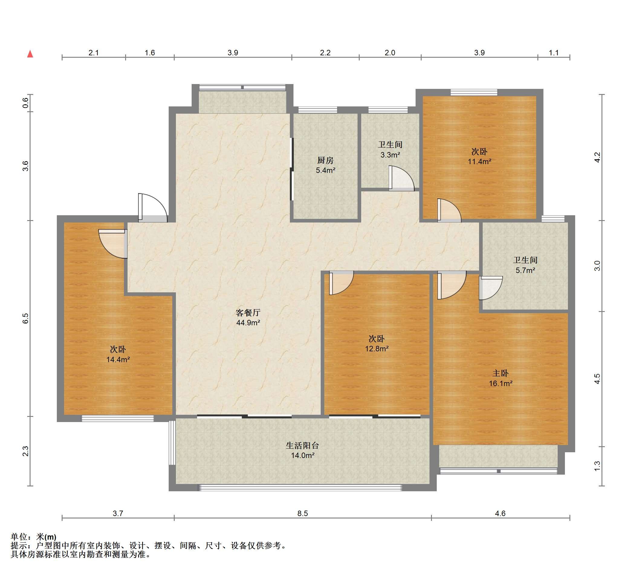 林肯公园 4室2厅2卫 198.47m&sup2;