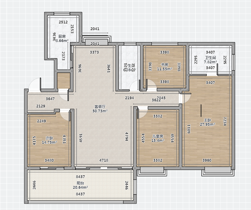 远创樾府 4室2厅2卫 151.71m²