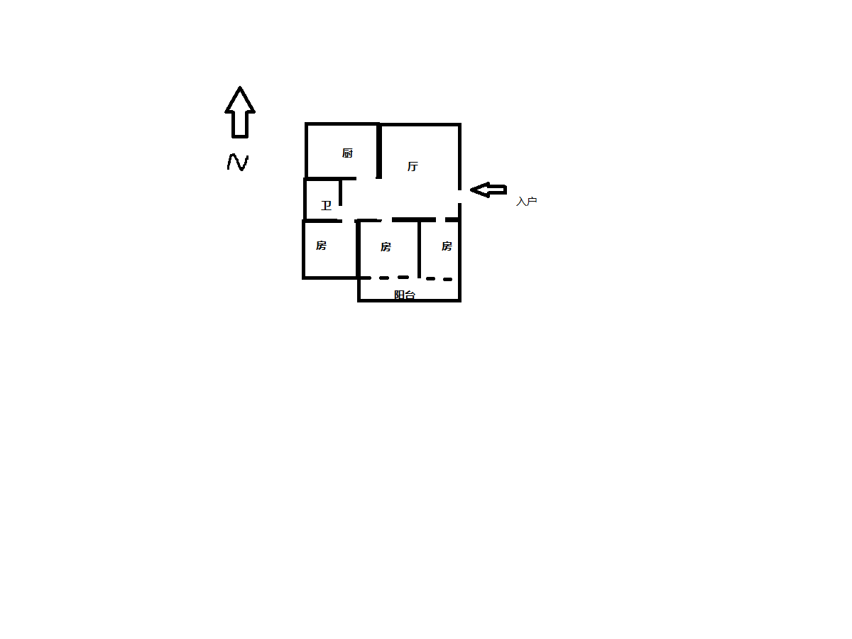电梯房 佳成花苑 3室1厅1卫 118.00m&sup2;