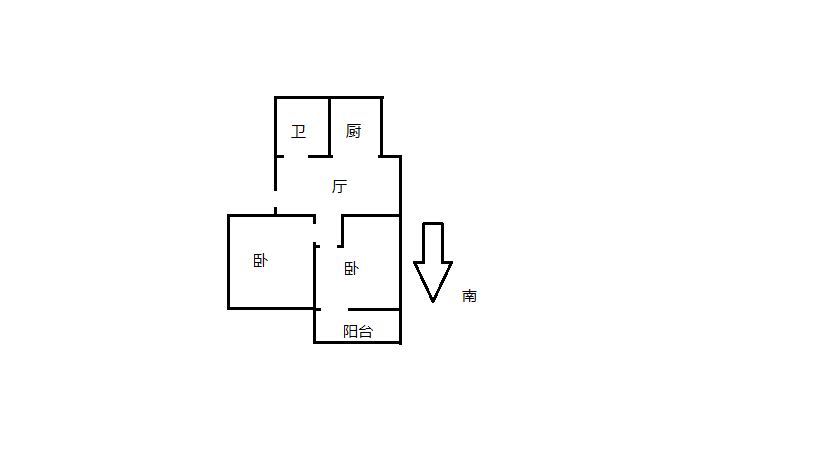 虹桥新村(朝霞路) 2室1厅1卫 63.88m&sup2;