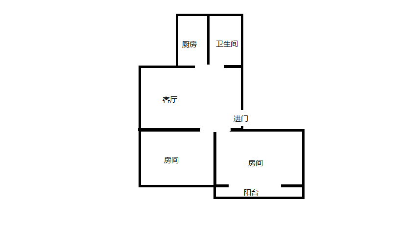 颐景苑 2室1厅1卫 88m&sup2;