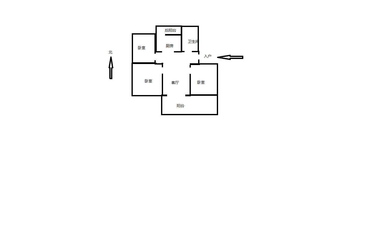 百花馨苑 3室1厅1卫 109.15m&sup2;