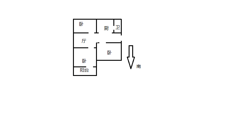 虹桥新村(朝霞路) 3室1厅1卫 75m&sup2;