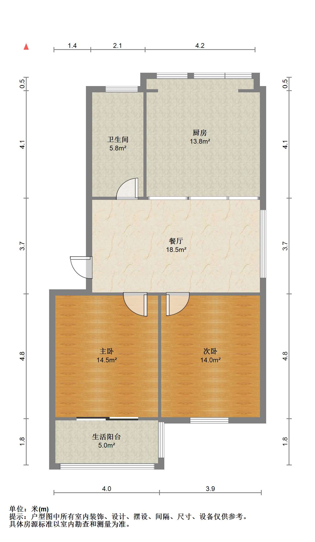 越江新村 2室1厅1卫 78.95m&sup2;