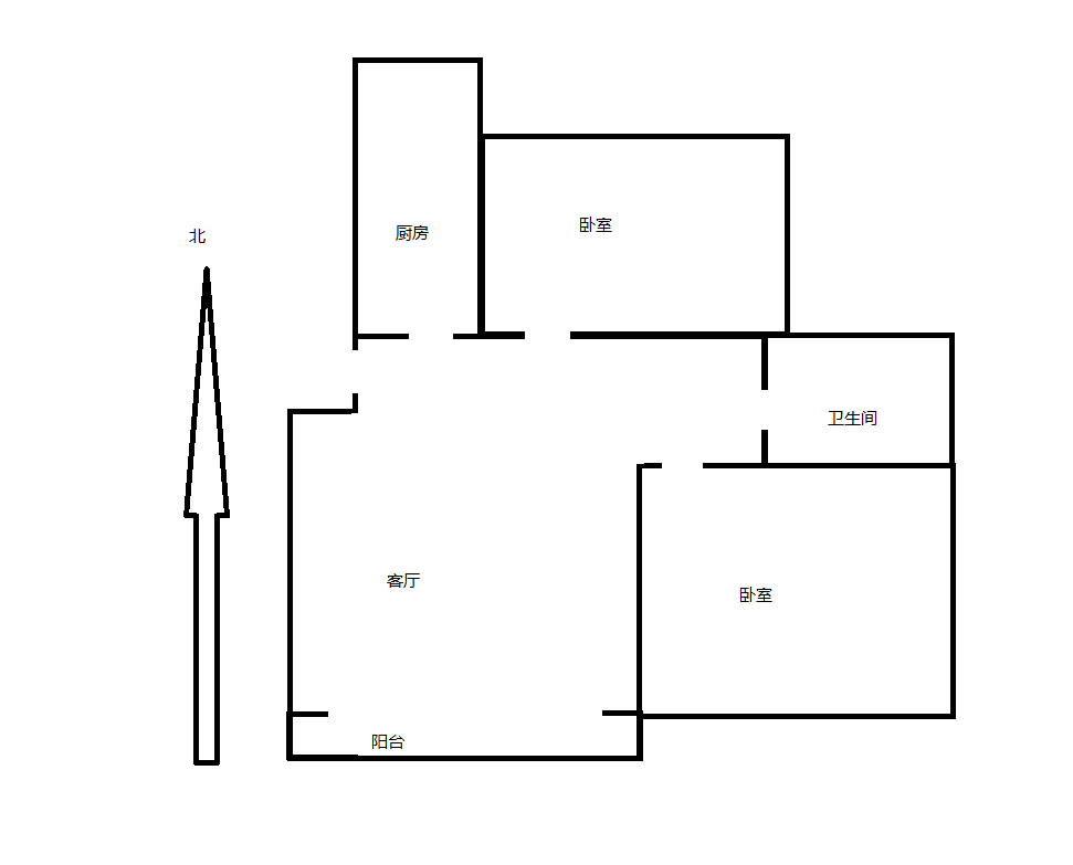 紫东花苑 2室1厅1卫 73m&sup2;