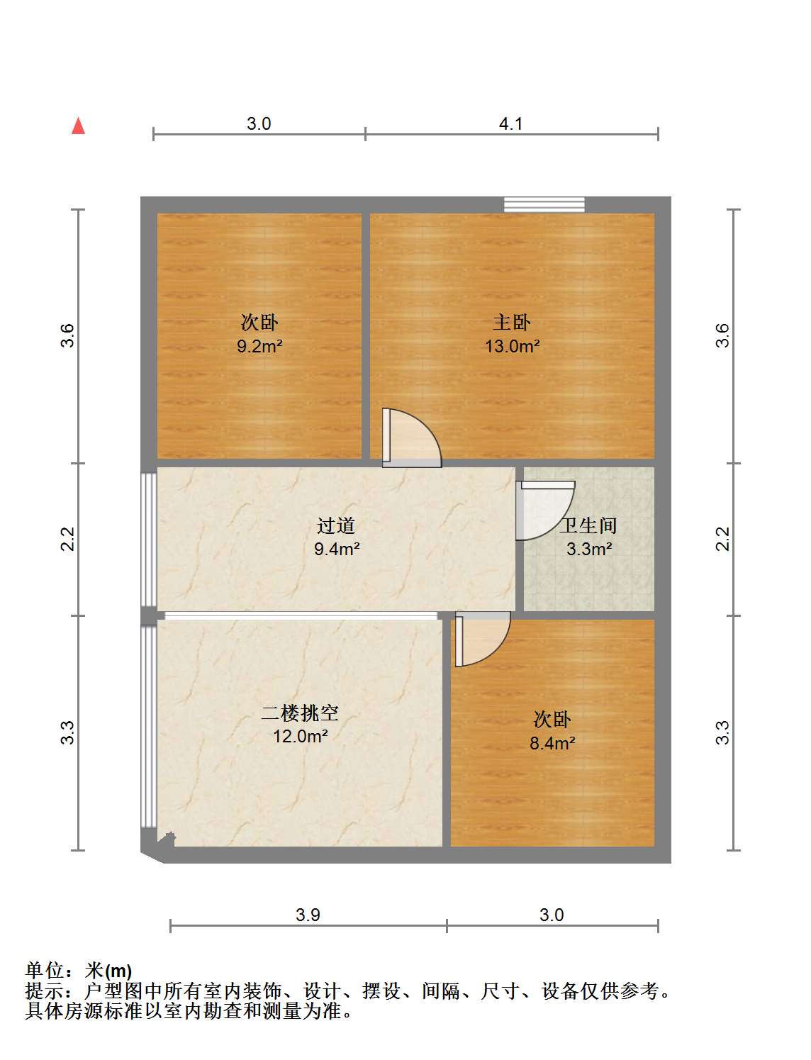 中港银座 5室2厅2卫 88m&sup2;
