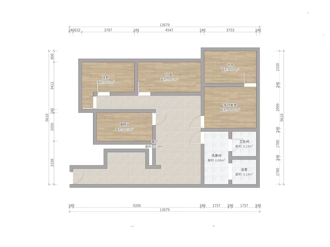 精英汇 4室2厅1卫 240m²