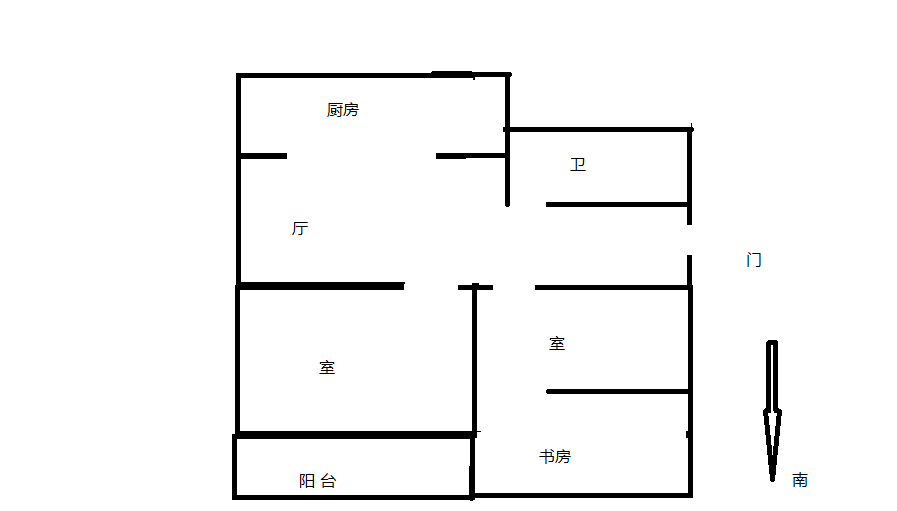 紫竹苑 2室2厅1卫 100m²