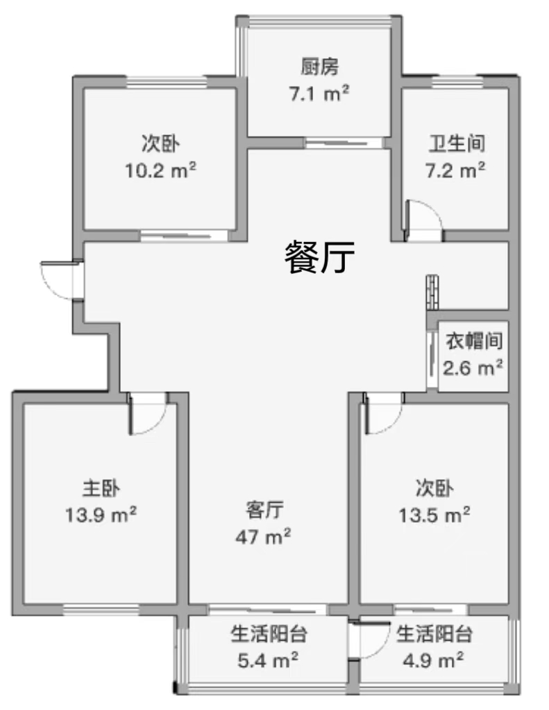 文峰花苑 3室2厅1卫 128.8m&sup2;