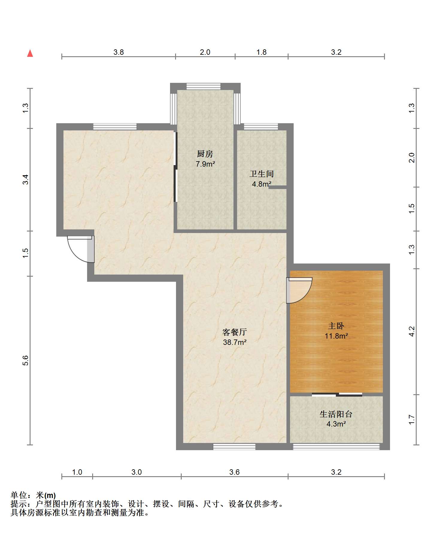 学士府 3室2厅2卫 153m&sup2;