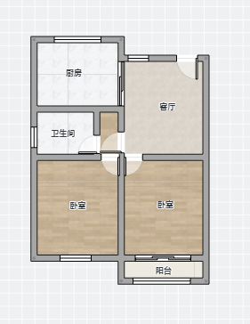 北濠桥东村 2室1厅1卫 72m²