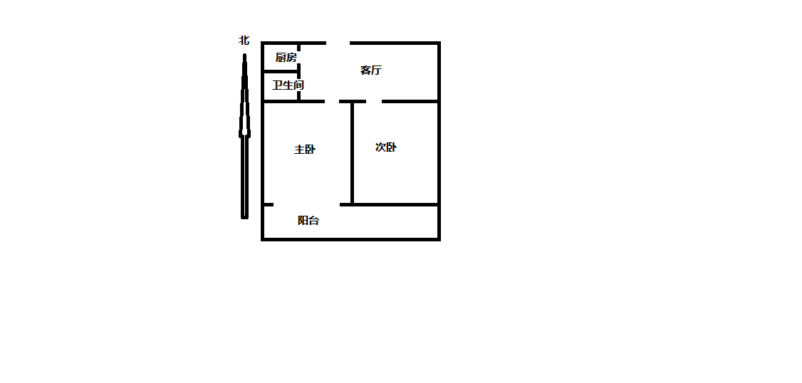 三里墩花苑三期 2室1厅1卫 99.70m²