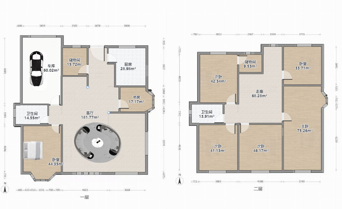 星湖花园 5室2厅2卫 395m&sup2;