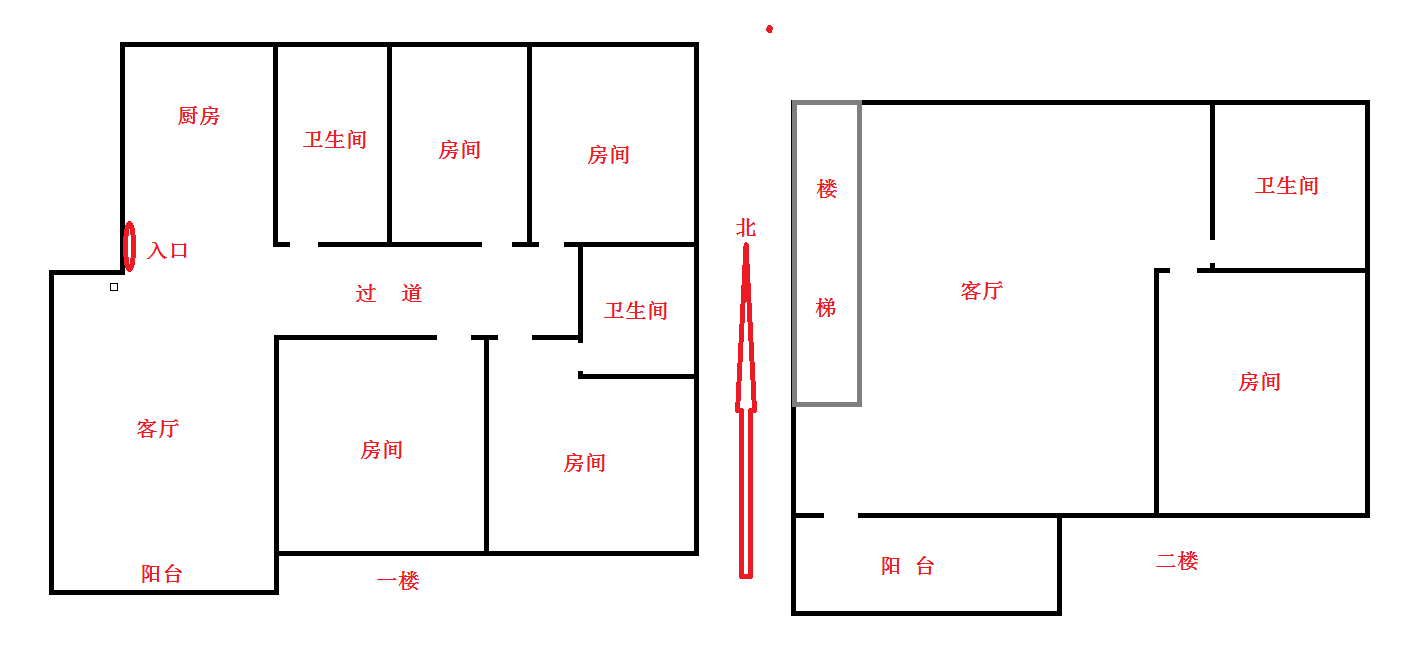 东昇花园 4室2厅2卫 150m&sup2;