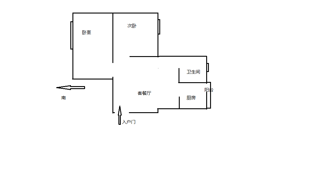 外滩花苑 2室1厅1卫 125.00m&sup2;
