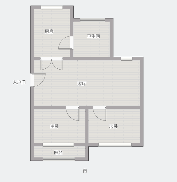 友谊家园 2室2厅1卫 87.59m&sup2;