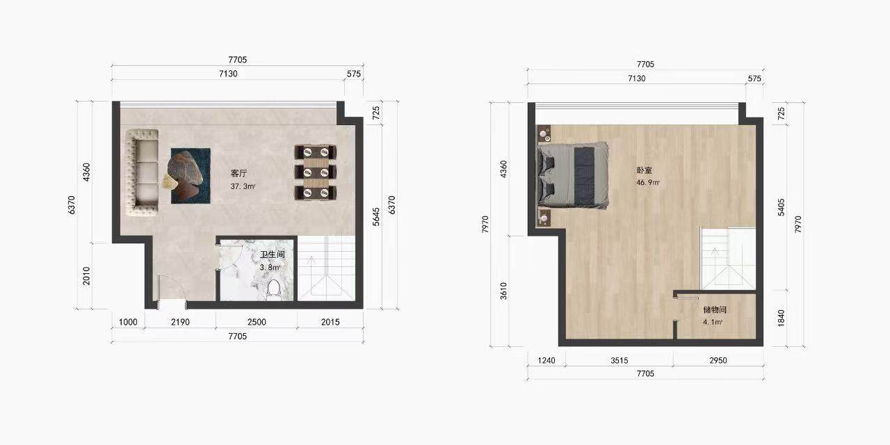 天空之城 室厅卫 59m&sup2;