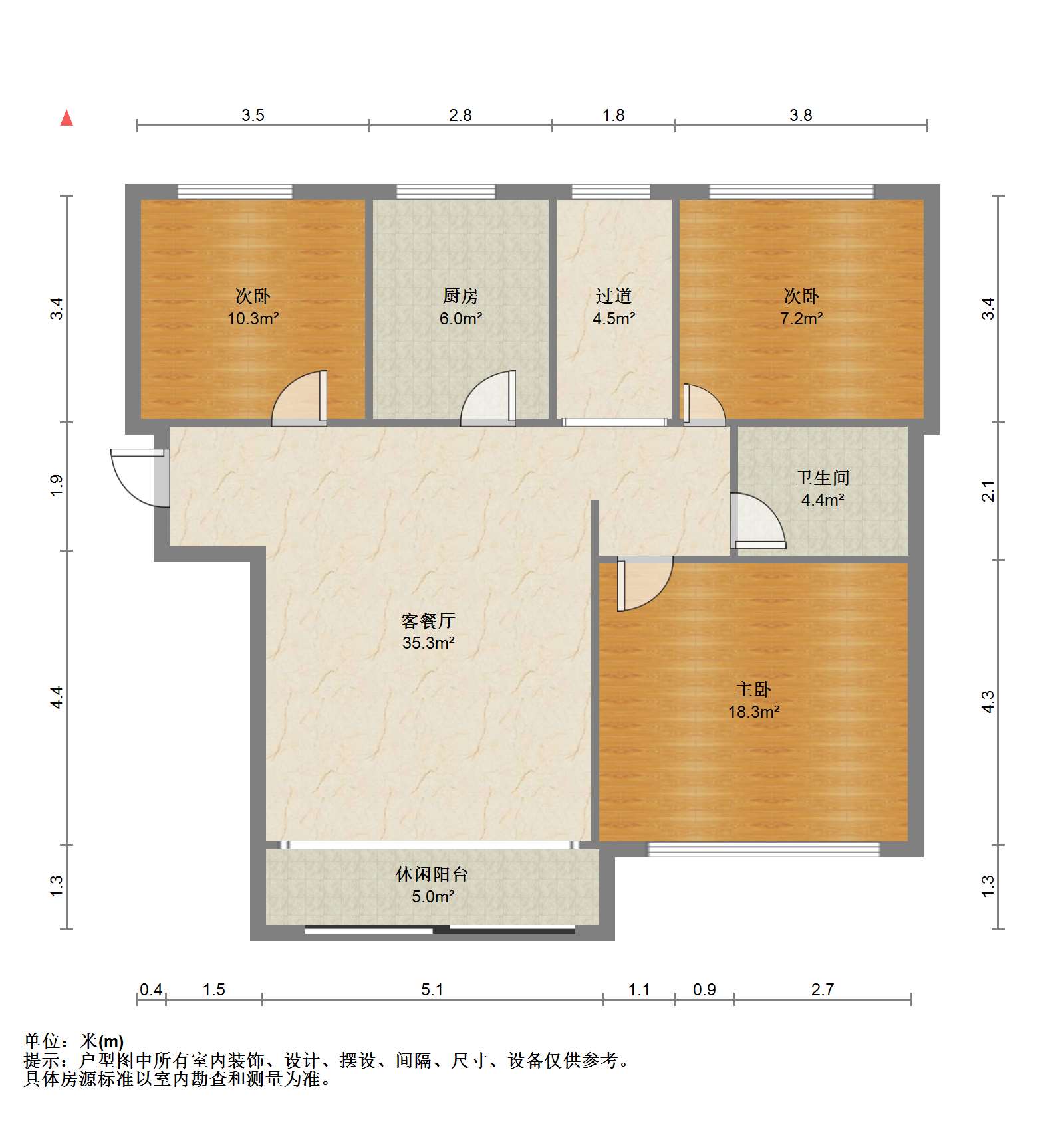 雨润星雨华府北区 5室1厅2卫 235.03m&sup2;