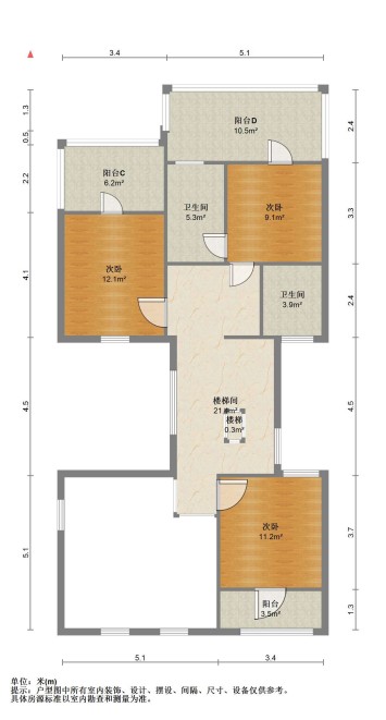罗福宫 5室2厅4卫 394.59m&sup2;
