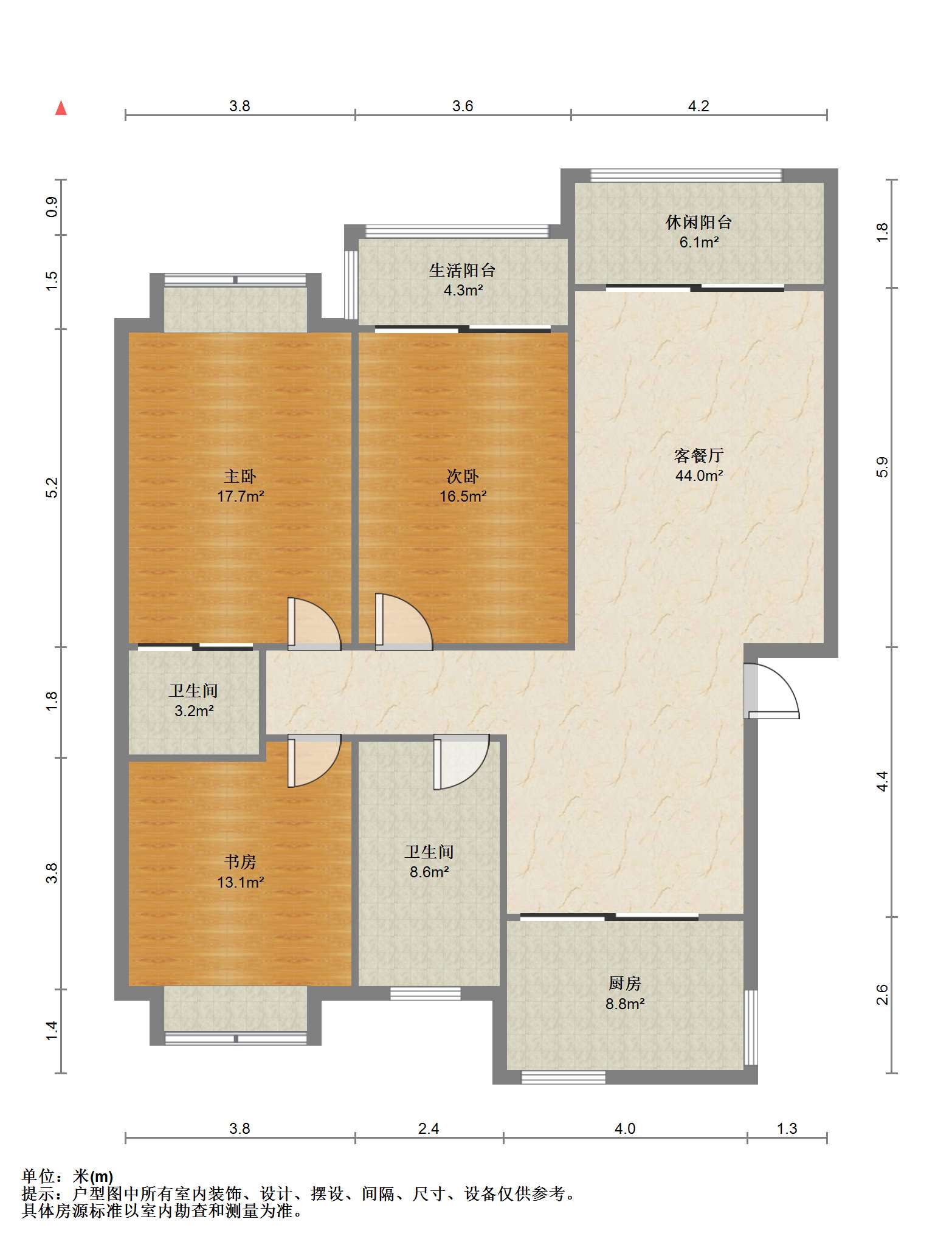 怡园锦居 5室2厅2卫 243m&sup2;