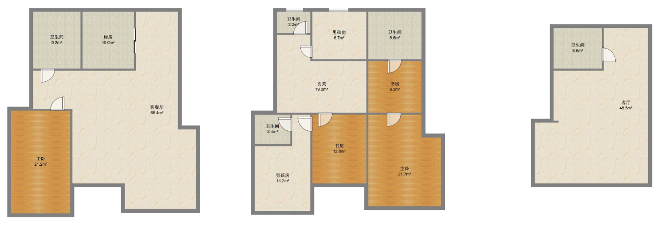 濠滨别业 5室3厅3卫 279.42m&sup2;