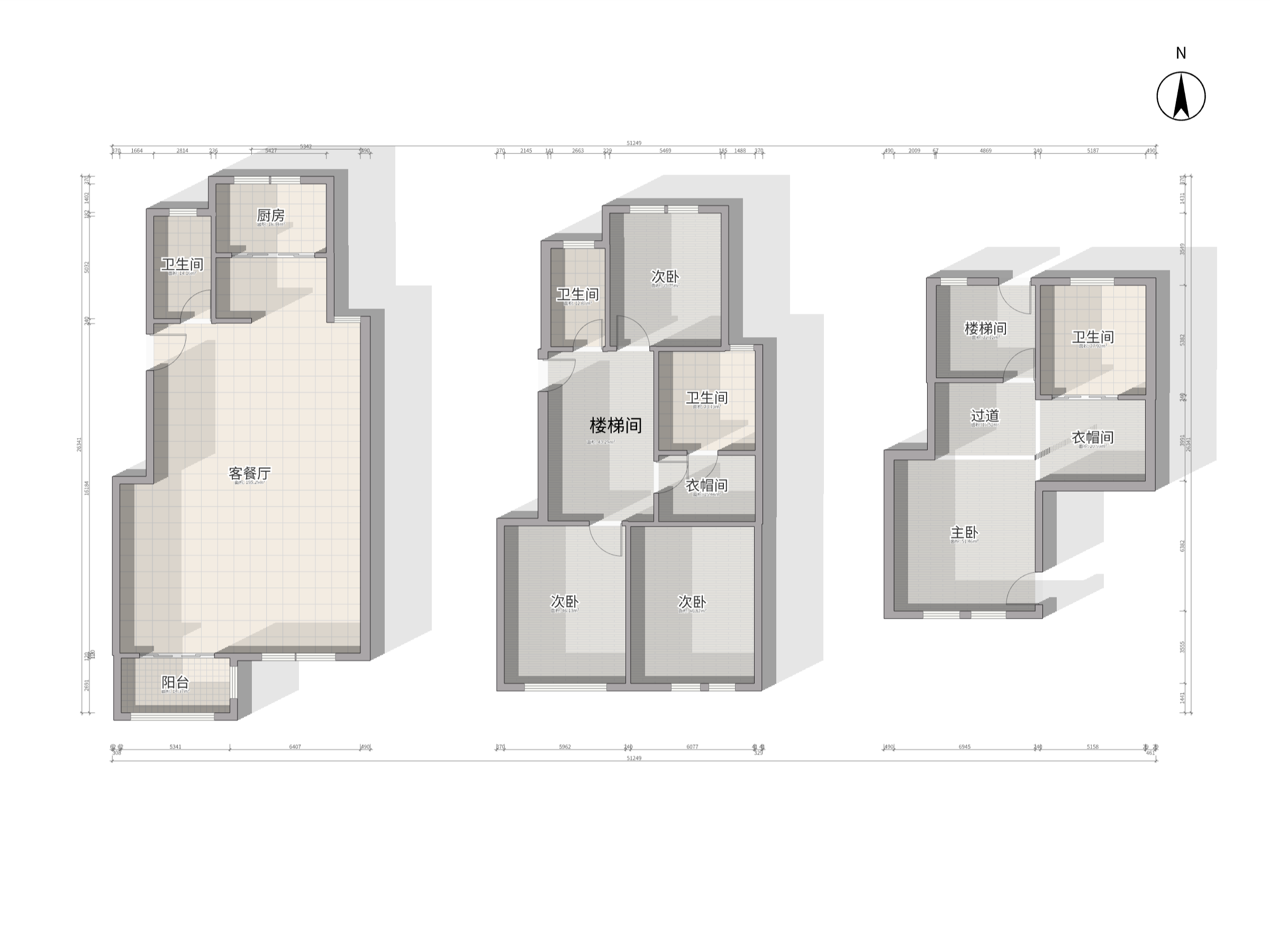 山水壹号 3室2厅2卫 235.00m&sup2;
