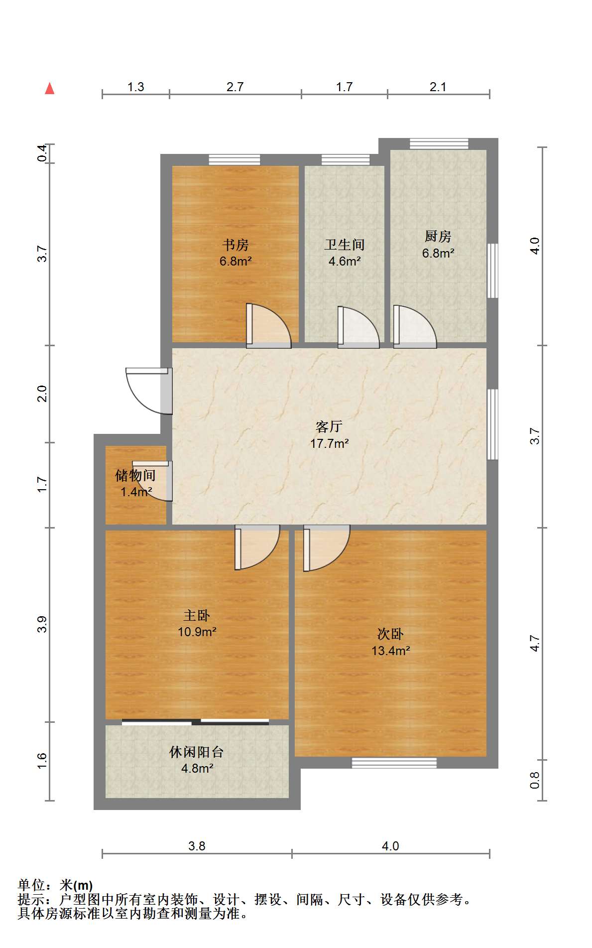 虹桥北村(崇川区) 3室1厅1卫 75m&sup2;