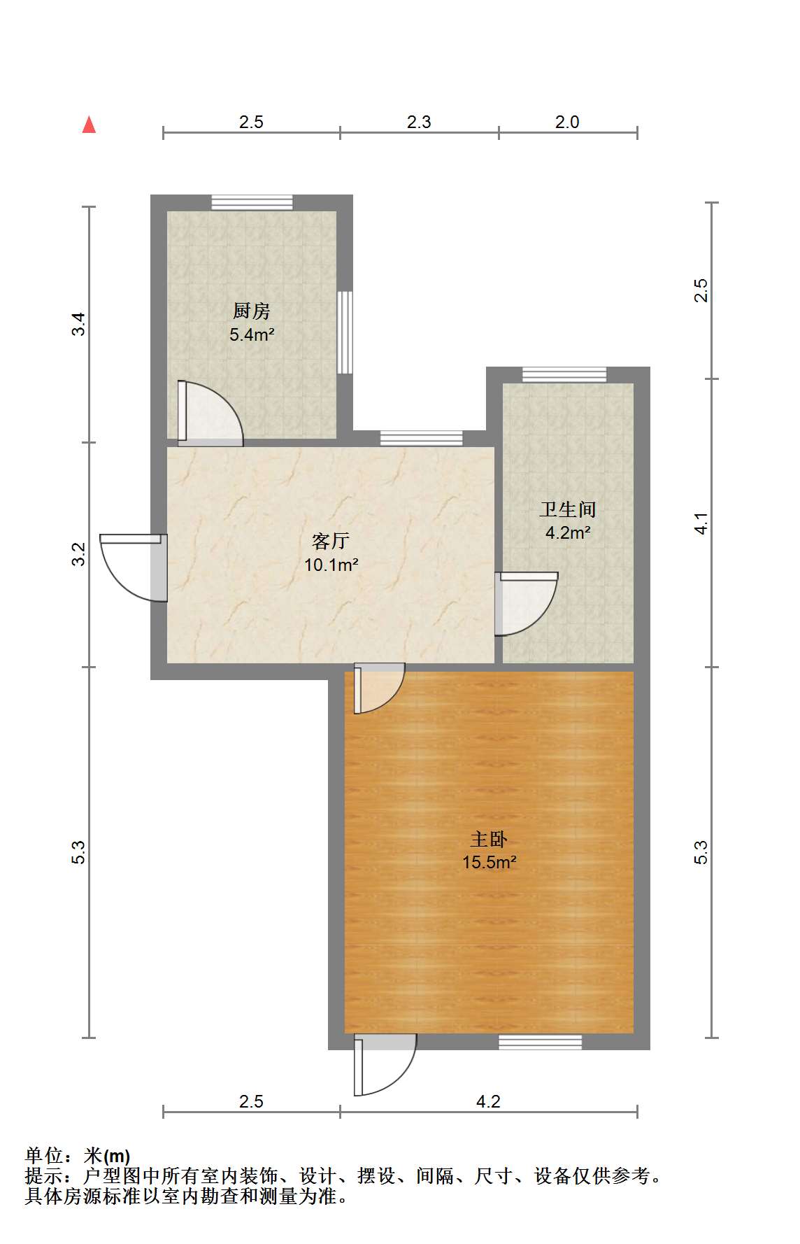 望江楼小区 1室1厅1卫 50m&sup2;