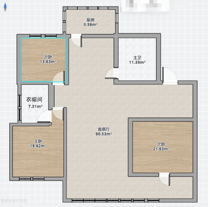 莲花苑 3室2厅2卫 136m&sup2;
