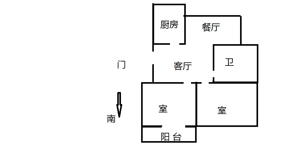 外滩花苑 2室1厅1卫 92.13m&sup2;