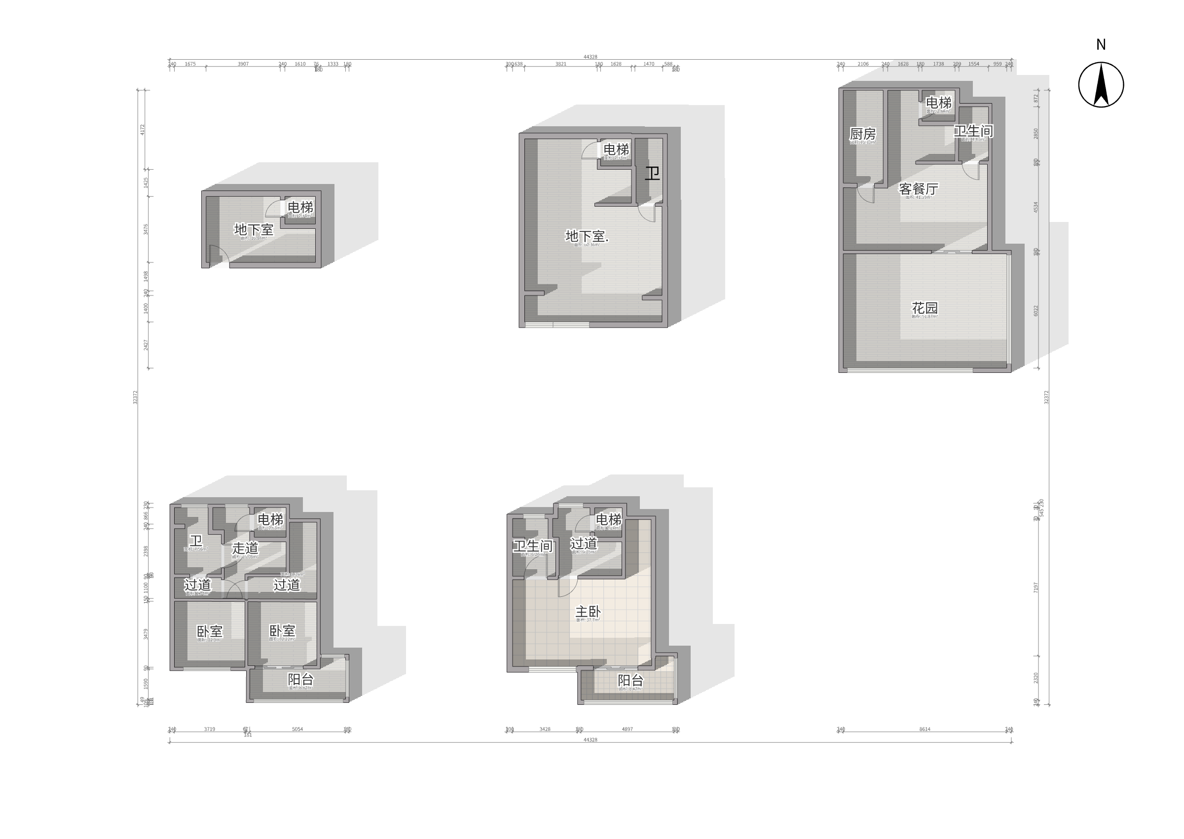 云樾东方 3室2厅2卫 243.00m&sup2;