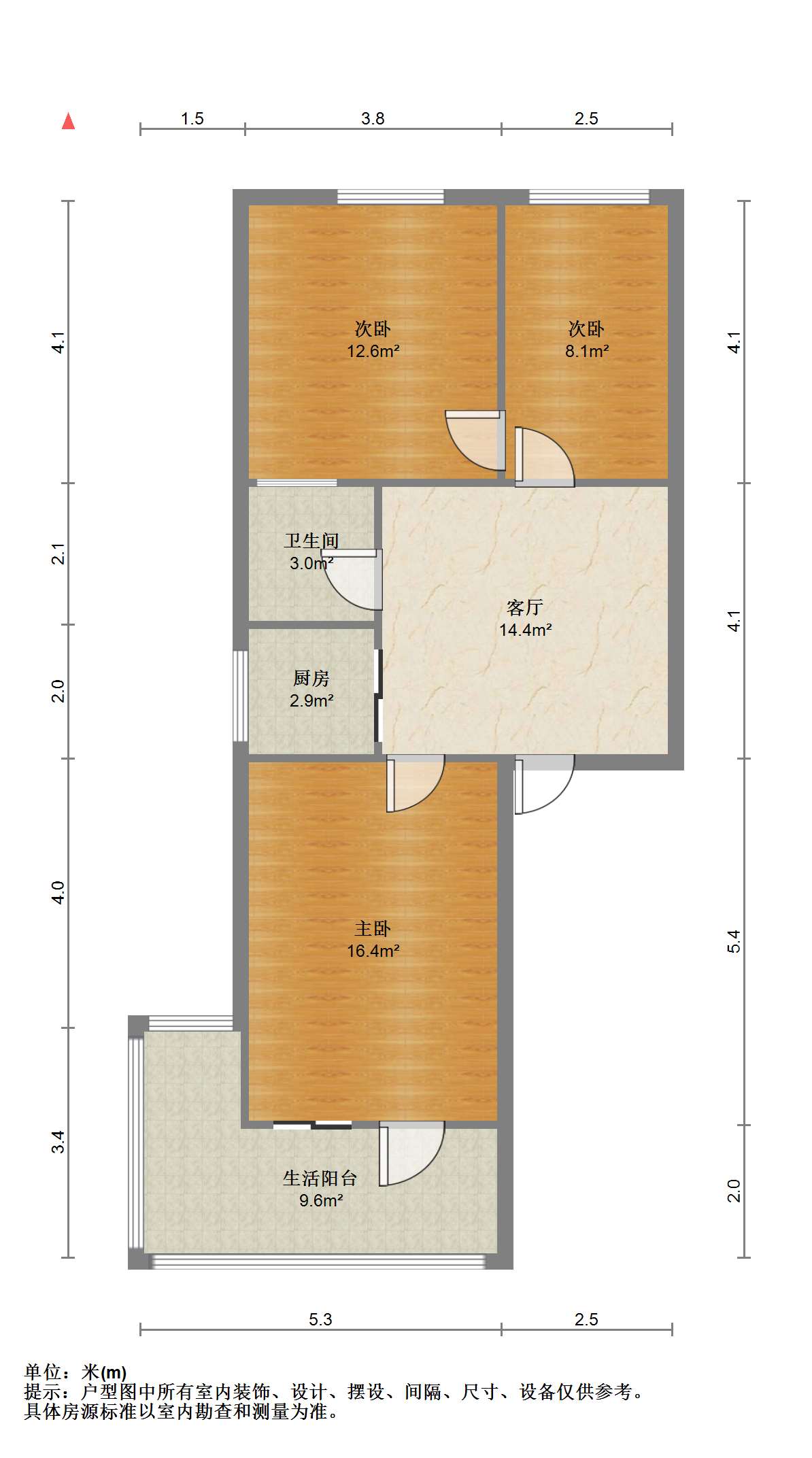师范桥新村 2室2厅1卫 78m&sup2;