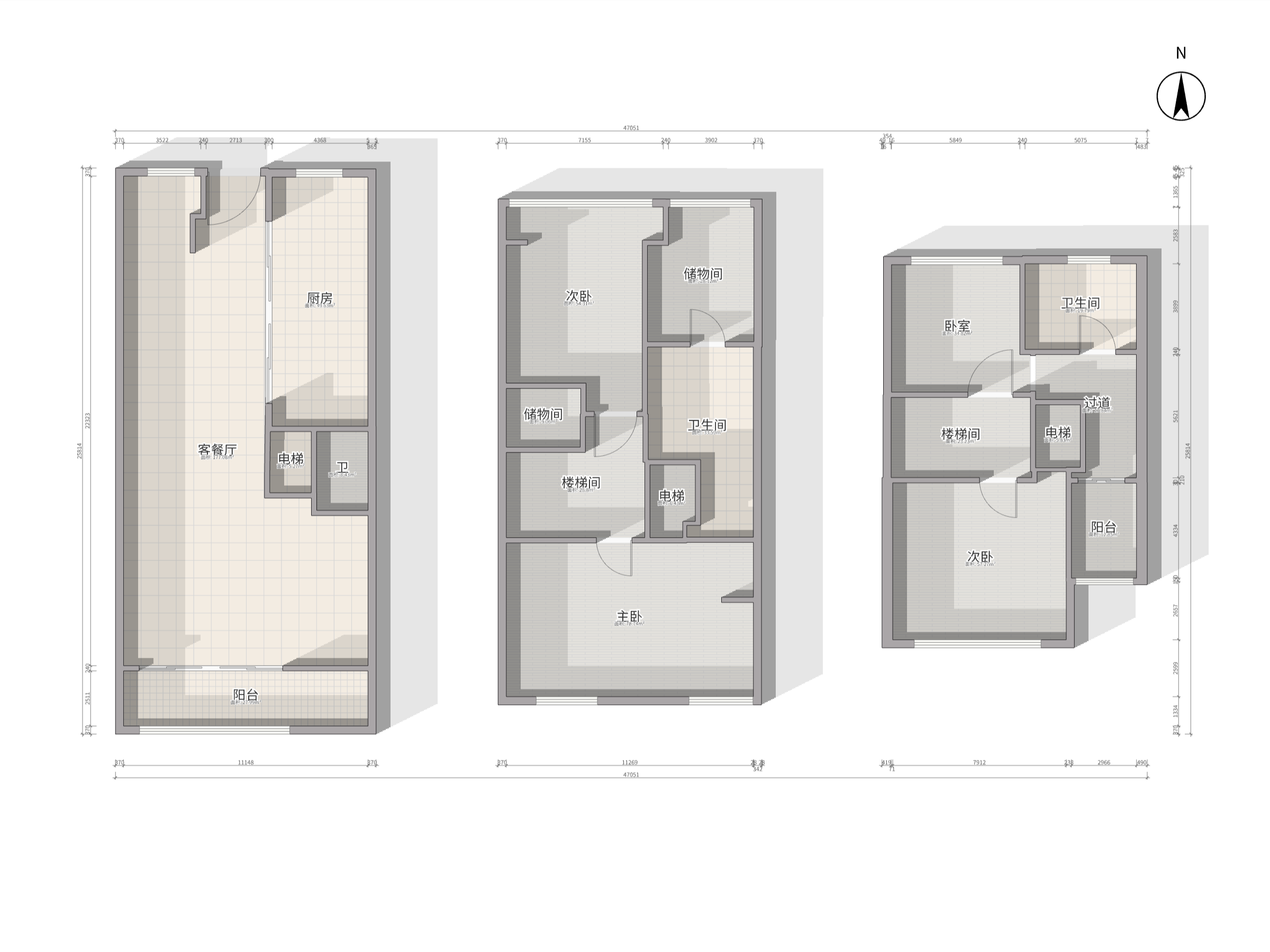 万科有湖(翡翠心湖) 4室2厅2卫 231.92m&sup2;