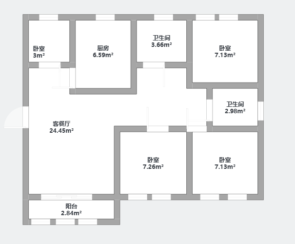 江海名苑南区 3室2厅2卫 163.47m&sup2;
