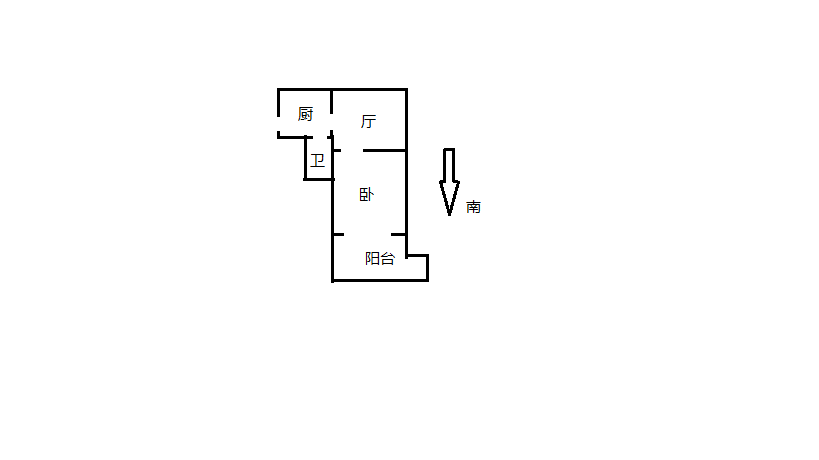 青年路新村 1室1厅1卫 45m&sup2;