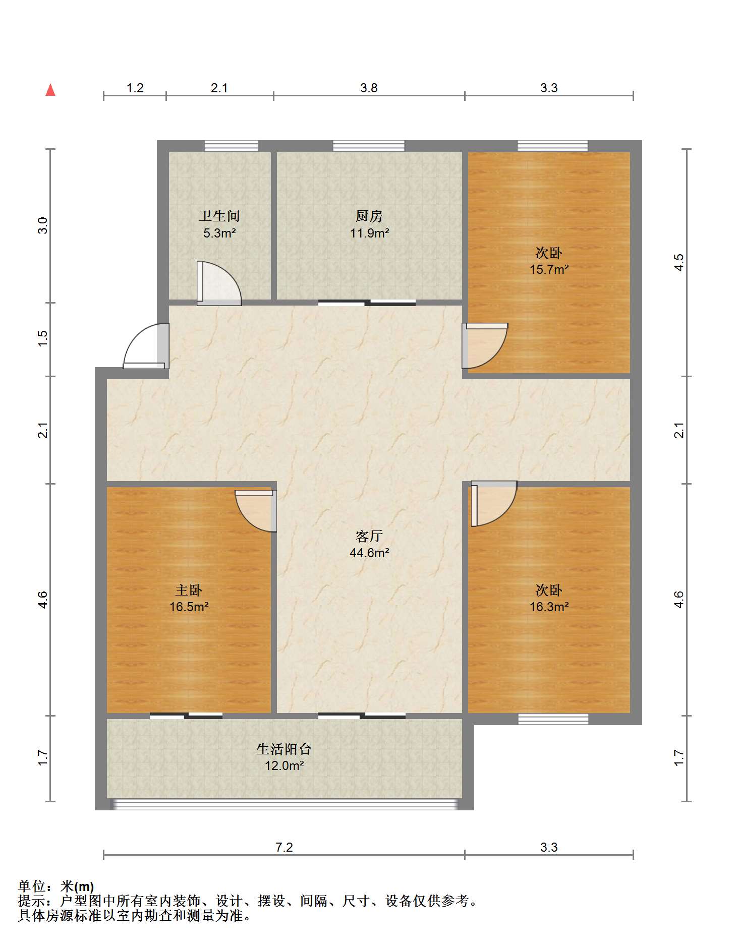 百家花苑 4室2厅1卫 246.00m&sup2;